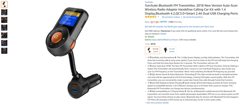 Never heard of the brand but it has Bluetooth 4.2 and 2 fast charging ports so it has everything I need.